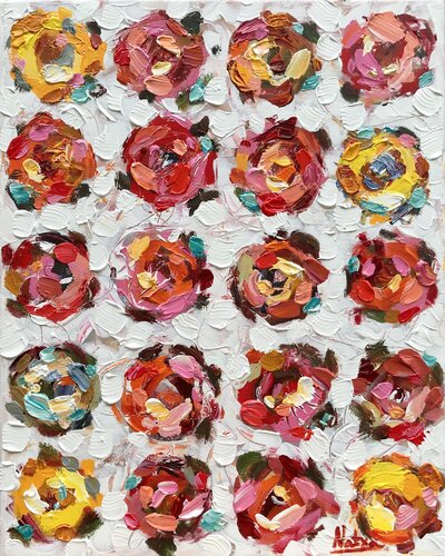 Moments of Bloom - 2 by Natalia Nosek (NATXA), Painting for Sale on Singulart