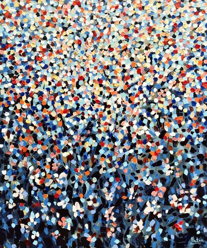 Midnight Flowers von Natalia Nosek (NATXA), Malerei kaufen auf Singulart