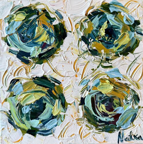 Moments of Bloom - 4 by Natalia Nosek (NATXA), Painting for Sale on Singulart