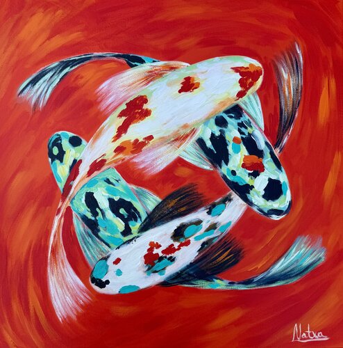 Flow of Fortune par Natalia Nosek (NATXA), Peinture en vente sur Singulart