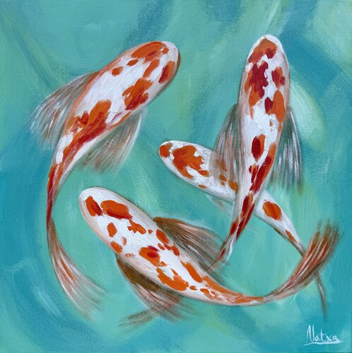 Koi Ritual von Natalia Nosek (NATXA), Malerei kaufen auf Singulart