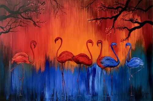 Red Hour van Natalia Nosek (NATXA), Schilderij te koop op Singulart
