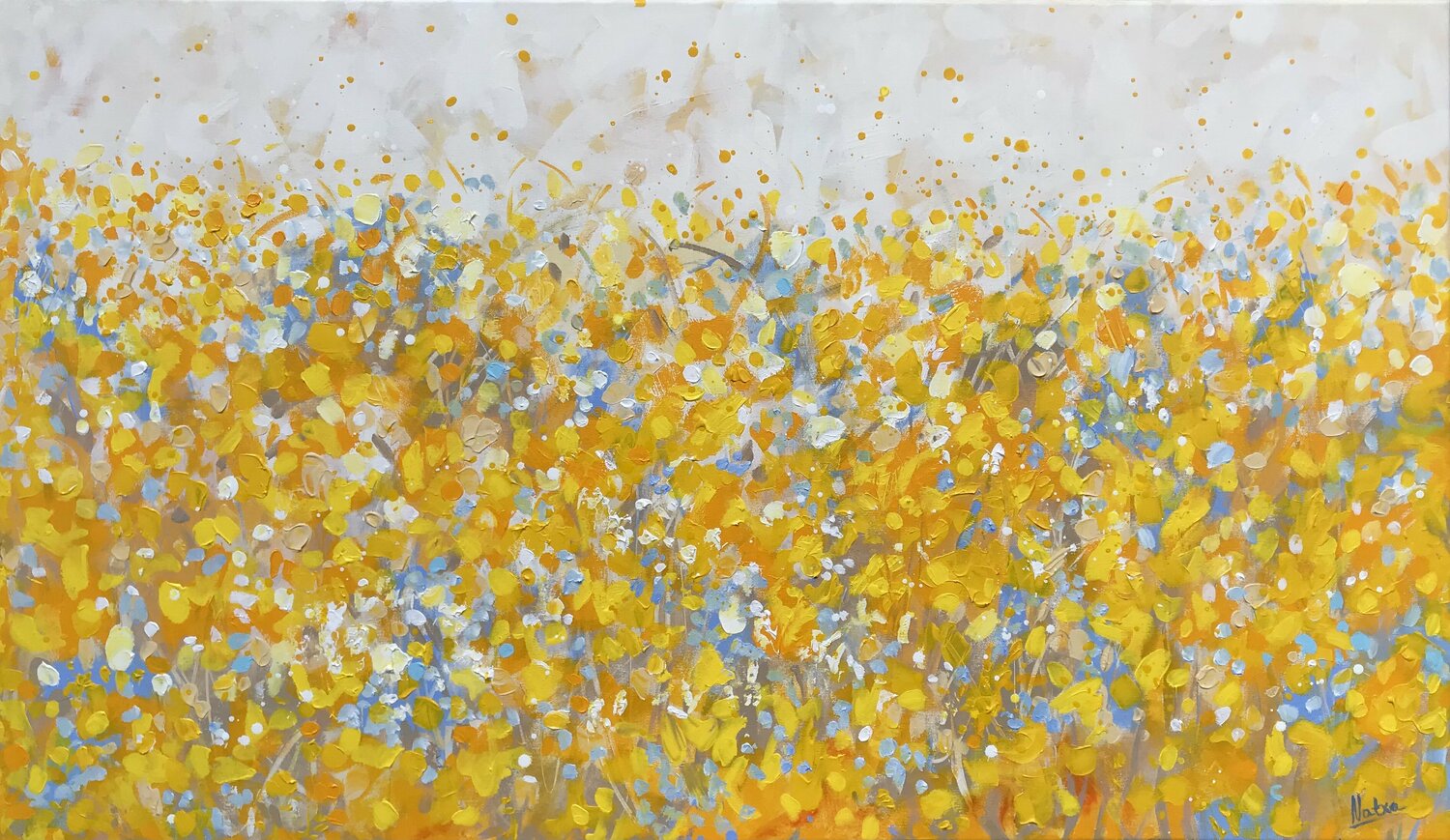 Summer in the Village Natalia Nosek (NATXA) Originalgemälde zu verkaufen
