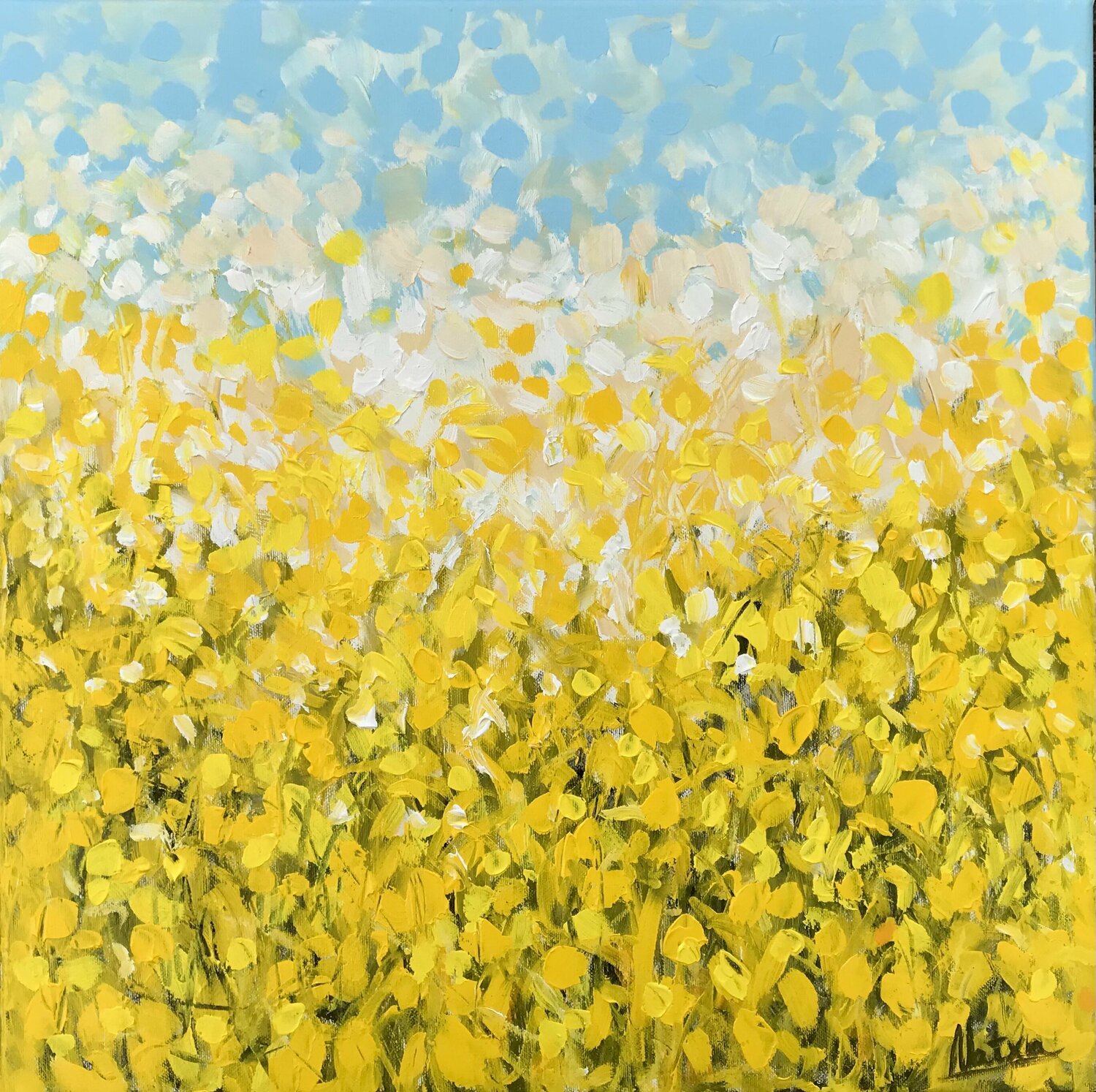 A Piece of Sun Natalia Nosek (NATXA) Originalgemälde zu verkaufen