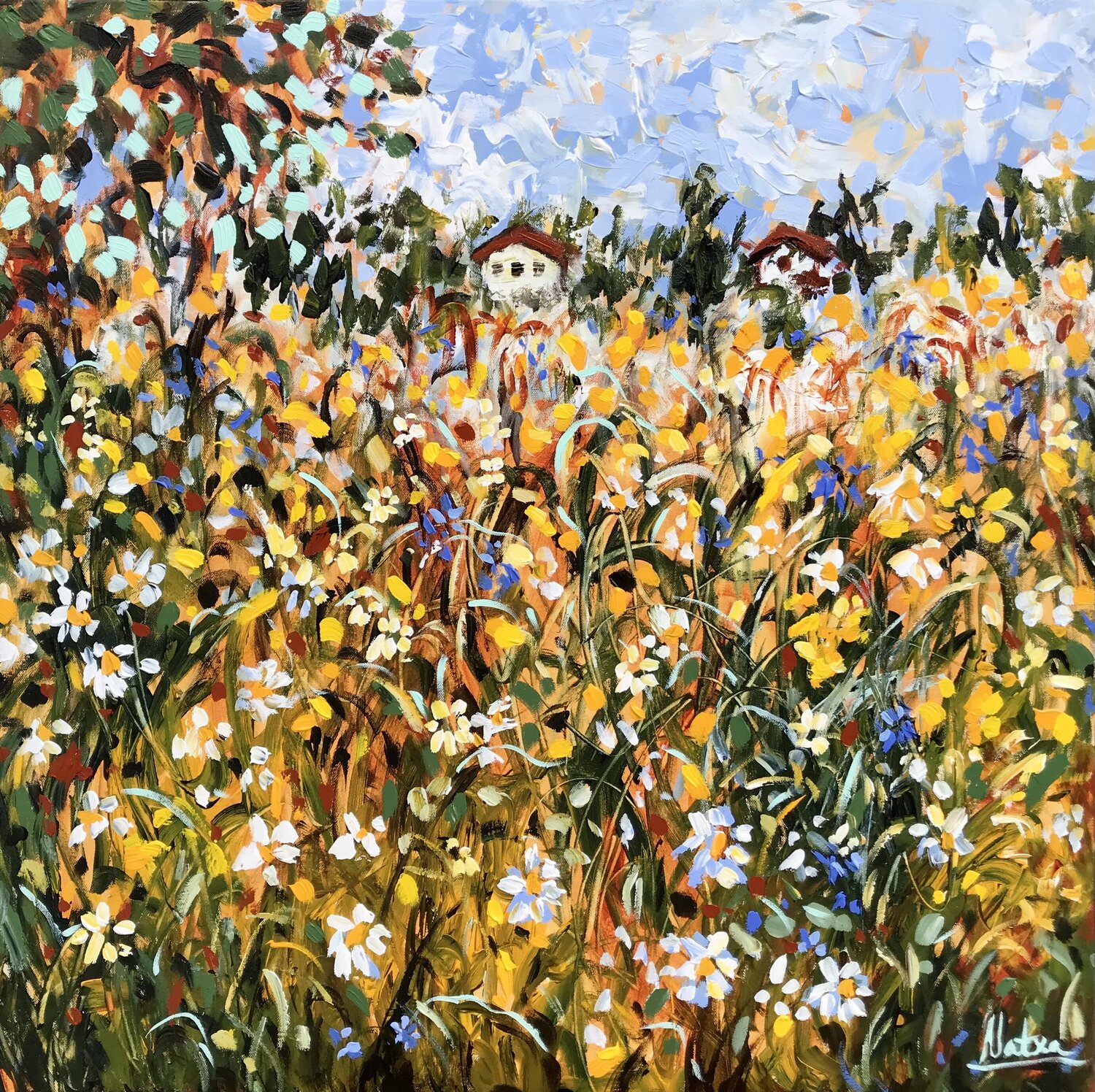 Childhood Memories Natalia Nosek (NATXA) Originalgemälde zu verkaufen