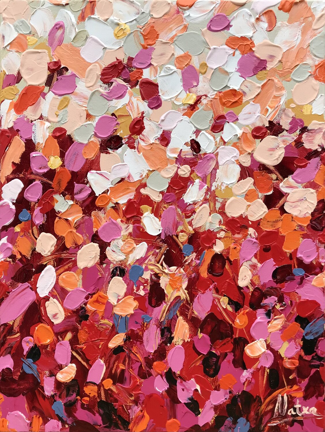 Blush of Rose Natalia Nosek (NATXA) Originalgemälde zu verkaufen