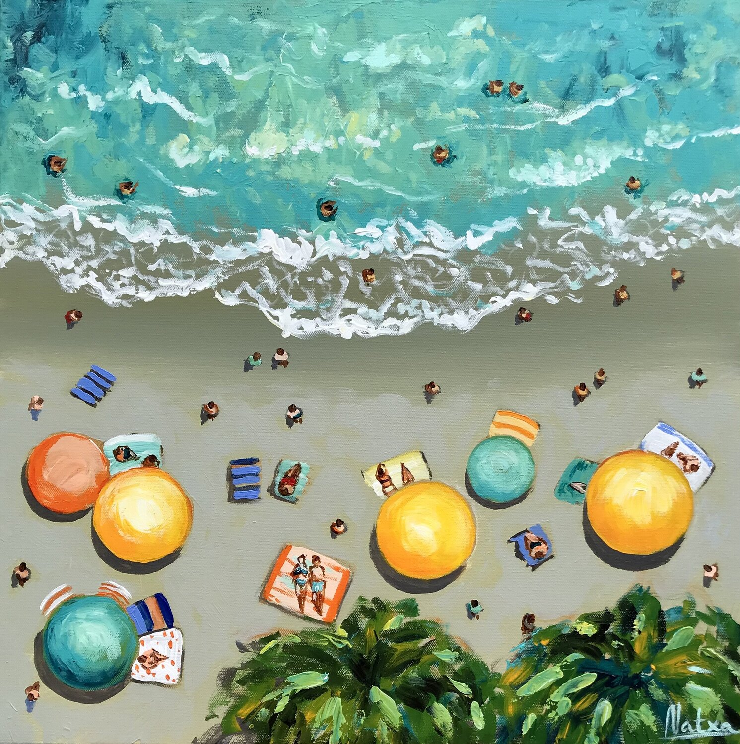 Don't Forget to Have Fun! Natalia Nosek (NATXA) Originalgemälde zu verkaufen