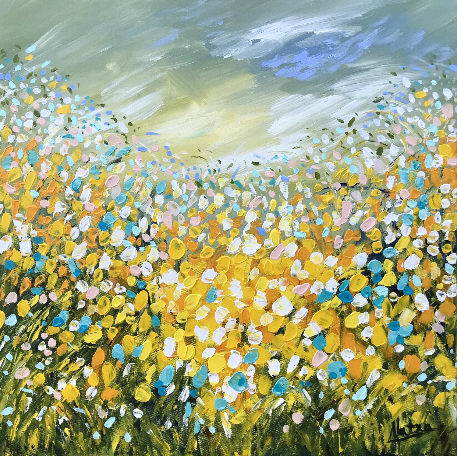 Late Summer’s Kiss Natalia Nosek (NATXA) Originalgemälde zu verkaufen