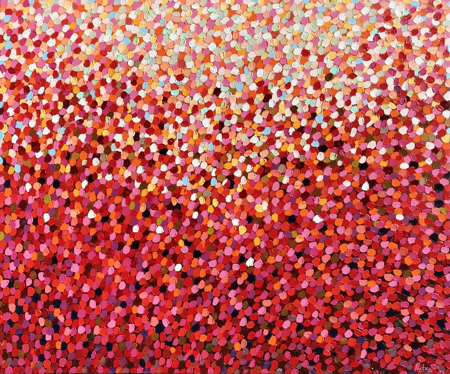 Berry Wine in Amber Glow Natalia Nosek (NATXA) Originalgemälde zu verkaufen
