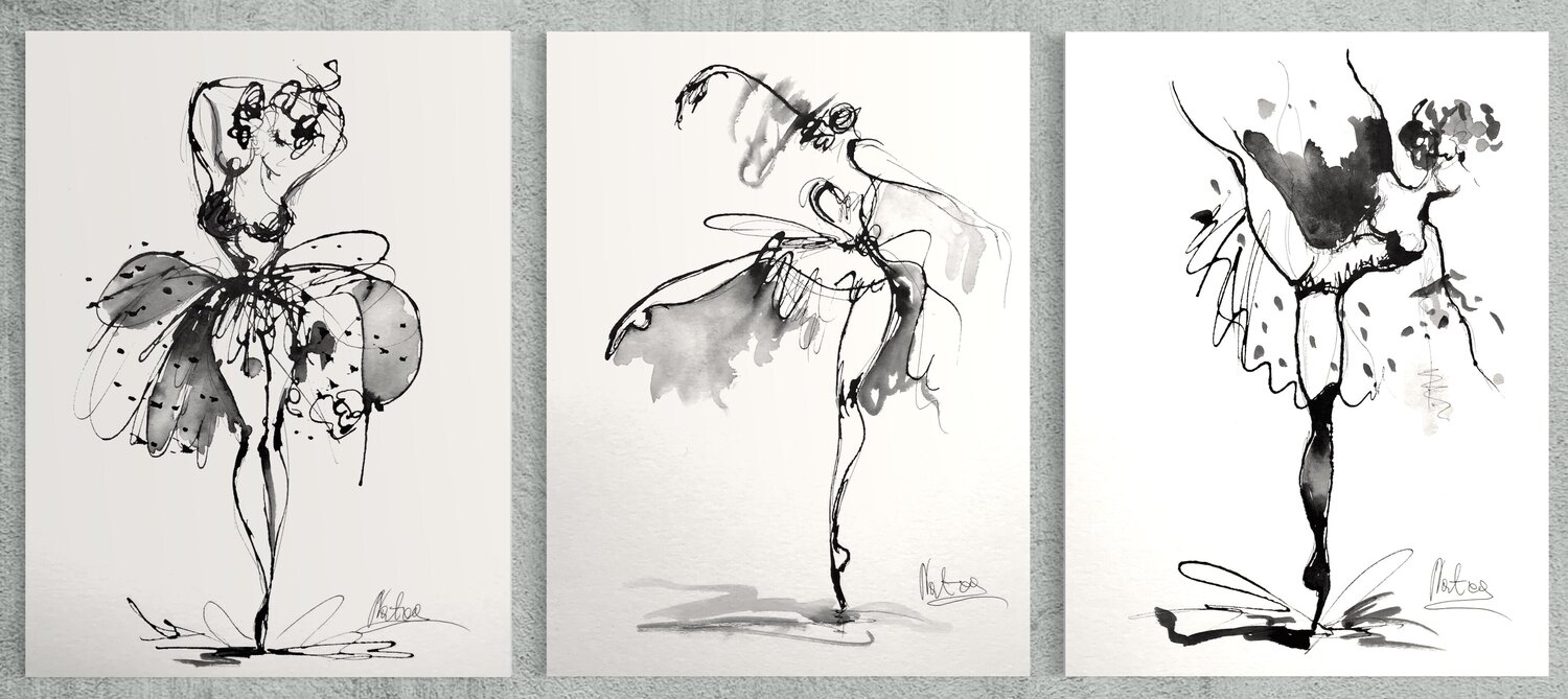 Dancing Queens (Triptych) Natalia Nosek (NATXA)