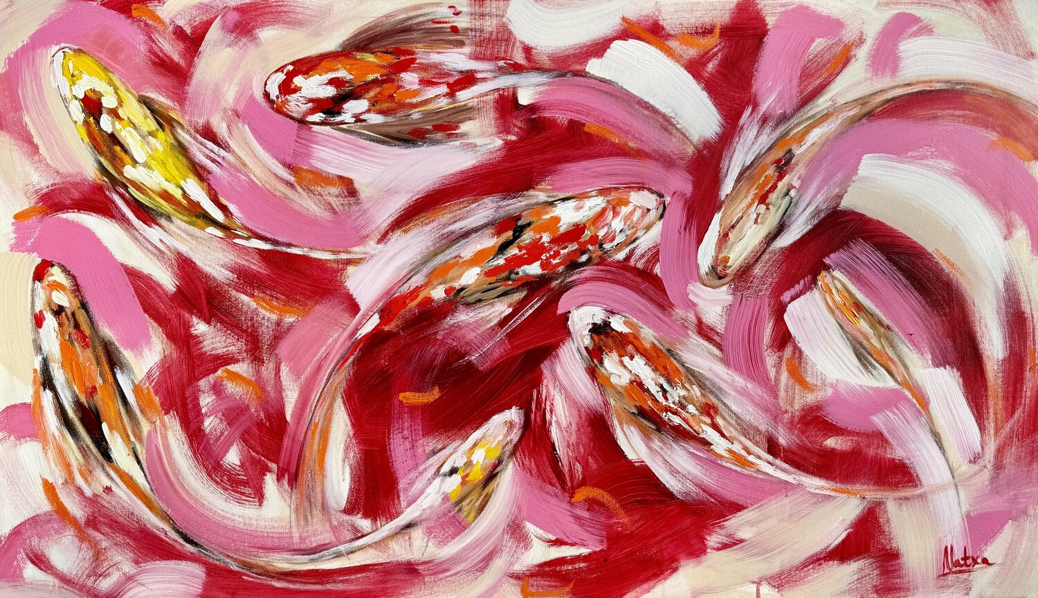 The Dance of Spring Natalia Nosek (NATXA) Originalgemälde zu verkaufen