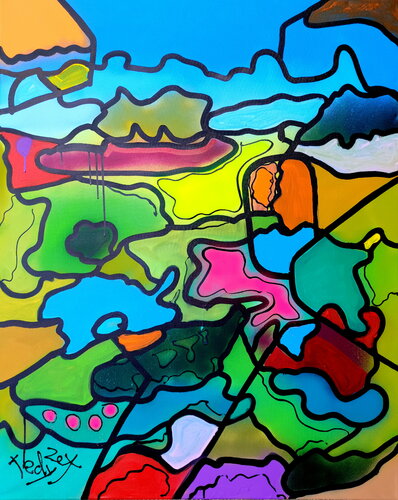 LINES #101 di Tadas Zaicikas, Pittura in vendita su Singulart