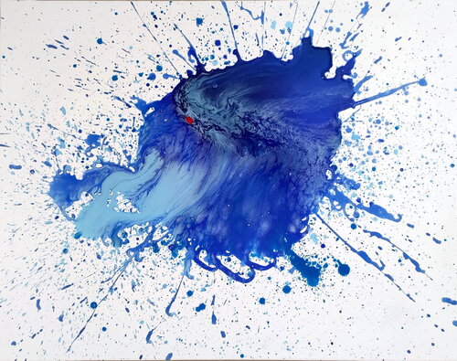 Waterworld_ Catch Wave van Tadas Zaicikas, Schilderij te koop op Singulart