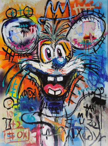 King Mouse_ Blue Nose von Tadas Zaicikas, Malerei kaufen auf Singulart