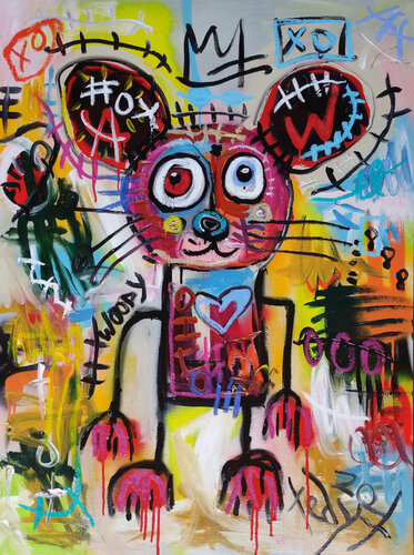 Mr. Woody_ Red Eye van Tadas Zaicikas, Schilderij te koop op Singulart