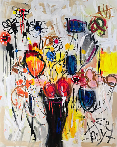 Symphony of Disarray_ Blooming Chaos di Tadas Zaicikas, Pittura in vendita su Singulart
