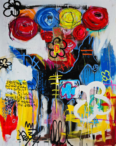 Wildflowers of Rebellion by Tadas Zaicikas, Painting for Sale on Singulart