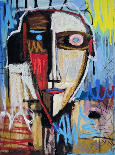 Eye of Two Worlds di Tadas Zaicikas, Pittura in vendita su Singulart