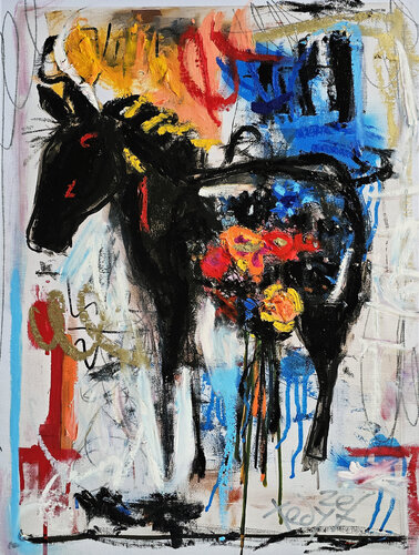 Wild Bloom Rides van Tadas Zaicikas, Schilderij te koop op Singulart