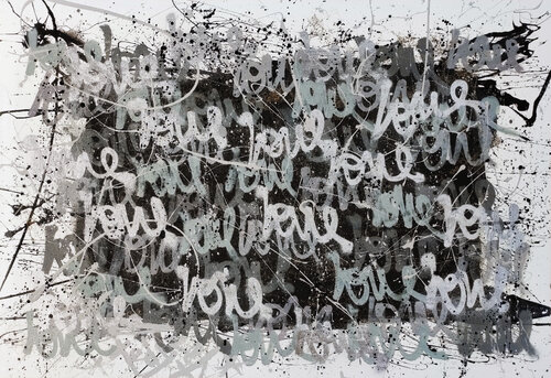 Drawing Silver Love di Tadas Zaicikas, Pittura in vendita su Singulart