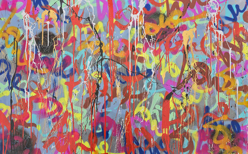 Love Colors #A1 de Tadas Zaicikas, Pintura a la venta en Singulart