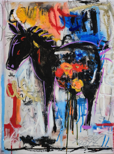 Wild Bloom Rides by Tadas Zaicikas, Painting for Sale on Singulart