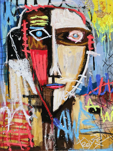 Eye of Two Worlds di Tadas Zaicikas, Pittura in vendita su Singulart