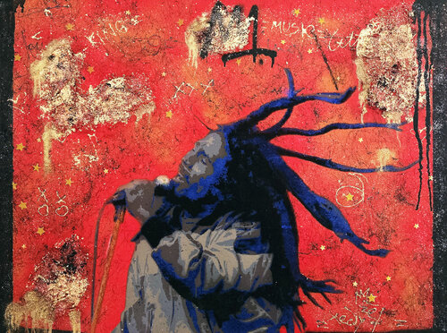 Bob Marley In Motion by Tadas Zaicikas, Painting for Sale on Singulart