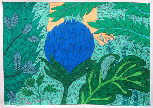 Shhh... shut up! He's here! by Hugo Castilho, 紙面作品 for Sale on Singulart