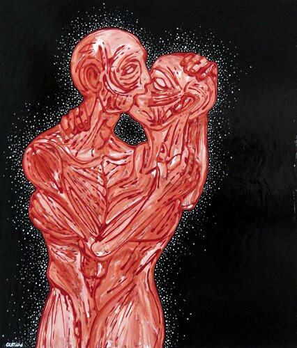 The kiss by Hugo Castilho, Painting for Sale on Singulart