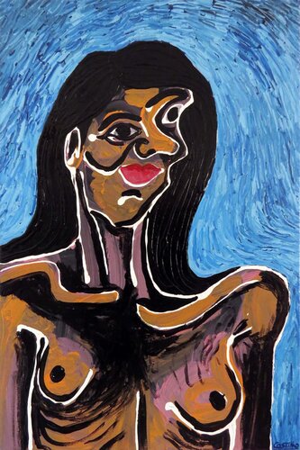 A familiar woman van Hugo Castilho, Schilderij te koop op Singulart