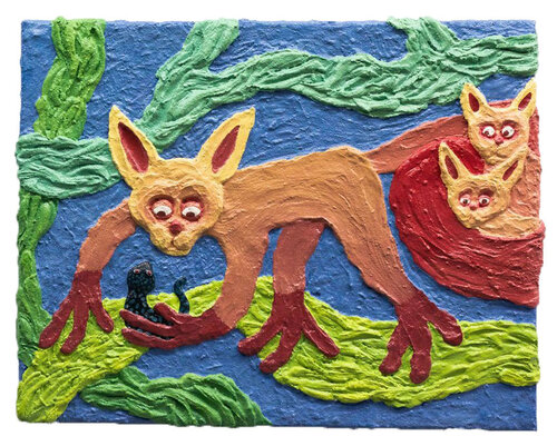 Don't be scared, we're vegan! by Hugo Castilho, Painting for Sale on Singulart