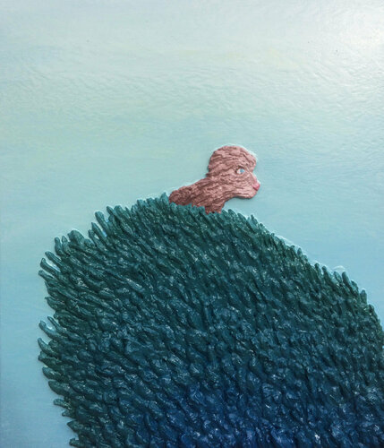 In the morning the cold has more wind di Hugo Castilho, Pittura in vendita su Singulart