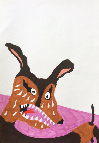 Desperate dog di Hugo Castilho, Disegno in vendita su Singulart