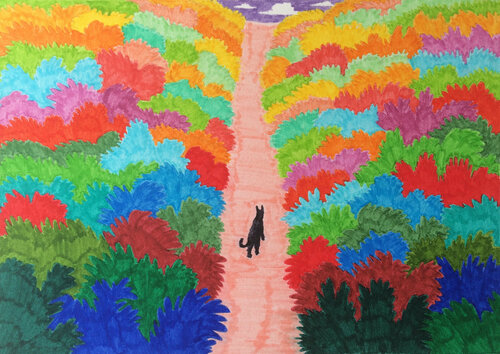 The walk di Hugo Castilho, Disegno in vendita su Singulart