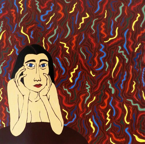 At the table III - Confetti di Hugo Castilho, Pittura in vendita su Singulart