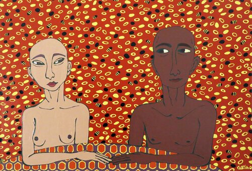 At the table XII - Couple de Hugo Castilho, Pintura a la venta en Singulart