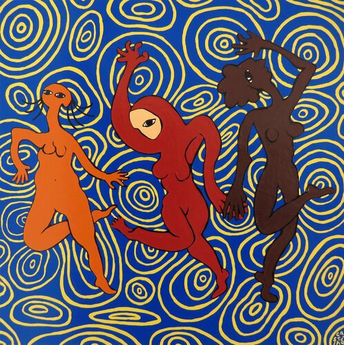 Three women dancing Hugo Castilho