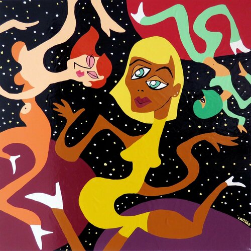 Disco dance von Hugo Castilho, Malerei kaufen auf Singulart