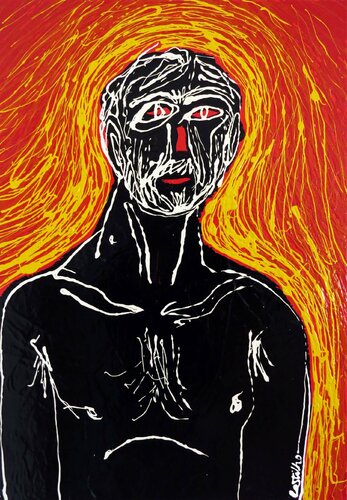 A familiar man di Hugo Castilho, Pittura in vendita su Singulart