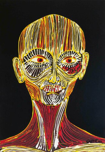 Tribal woman by Hugo Castilho, Painting for Sale on Singulart