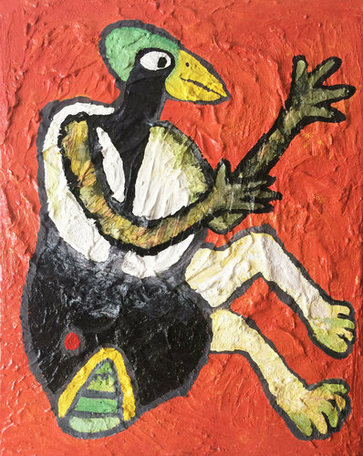 Here I'm, talking to myself again! di Hugo Castilho, Pittura in vendita su Singulart