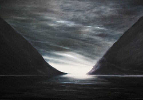 MAGIC IN THE FIORDS van Cecilia Flaten, Schilderij te koop op Singulart