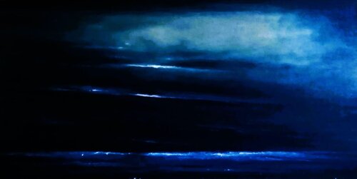 THE BLUE WORD van Cecilia Flaten, Schilderij te koop op Singulart