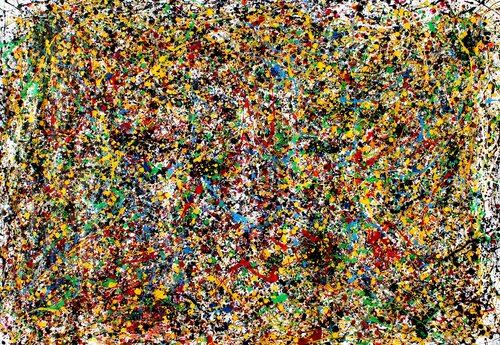 Snow Nature - Style Jackson Pollock de Juan José Garay, Pintura a la venta en Singulart