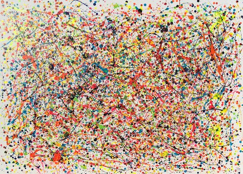 I Will Never Finish Dreaming - Style Jackson Pollock de Juan José Garay, Pintura a la venta en Singulart