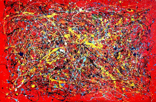 Red Intense Fire of Passion von Juan José Garay, Malerei kaufen auf Singulart