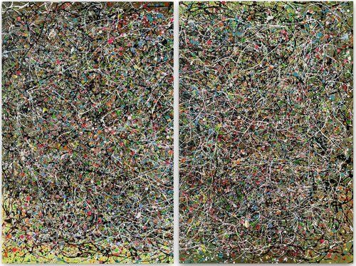 GREEN DARKNESS NATURE - DIPTYCH von Juan José Garay, Malerei kaufen auf Singulart