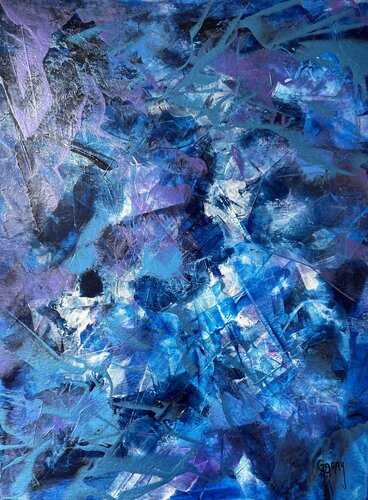 Blue Stellar 006 de Juan José Garay, Obra en papel a la venta en Singulart