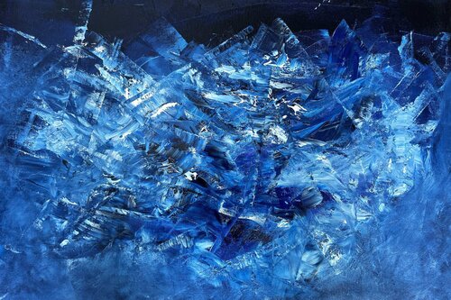 Blue Cosmic 01 de Juan José Garay, Pintura a la venta en Singulart